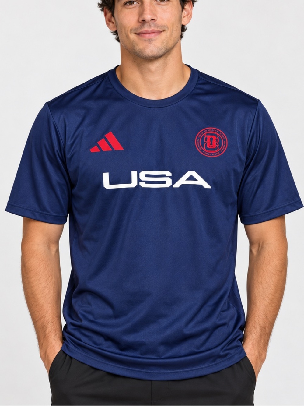 Adidas FIFA World Cup 2026 USA Soccer t-shirt Men’s size Large navy blue